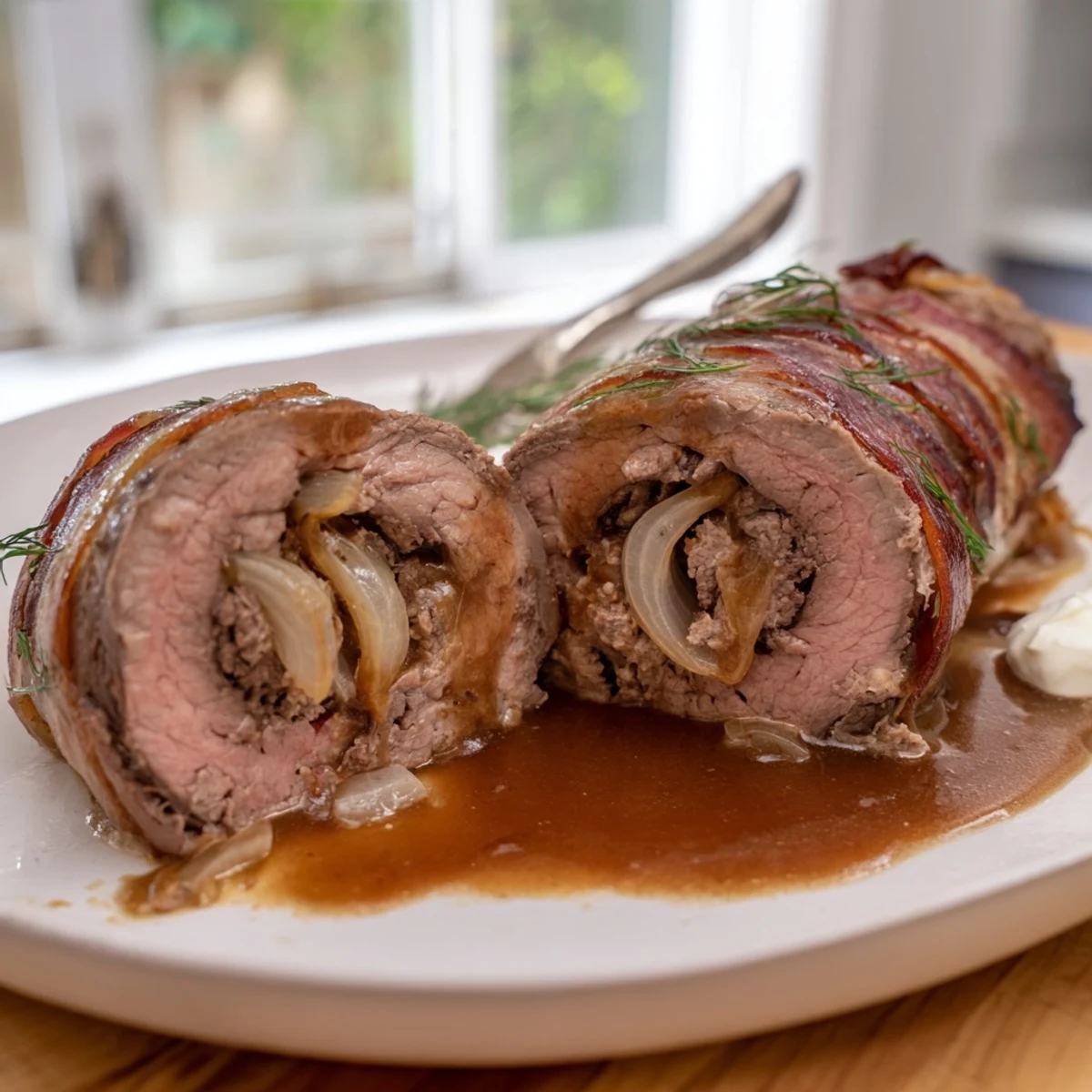 Zarte Rinderrouladen mit Füllung