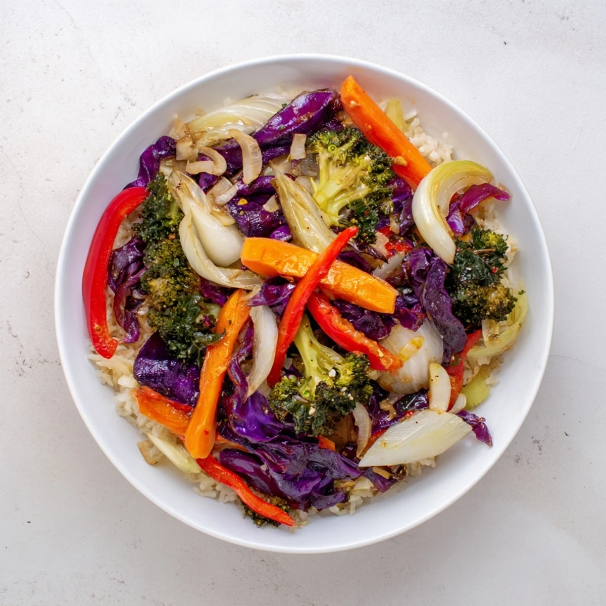 Winter Gemüse Mix Reis