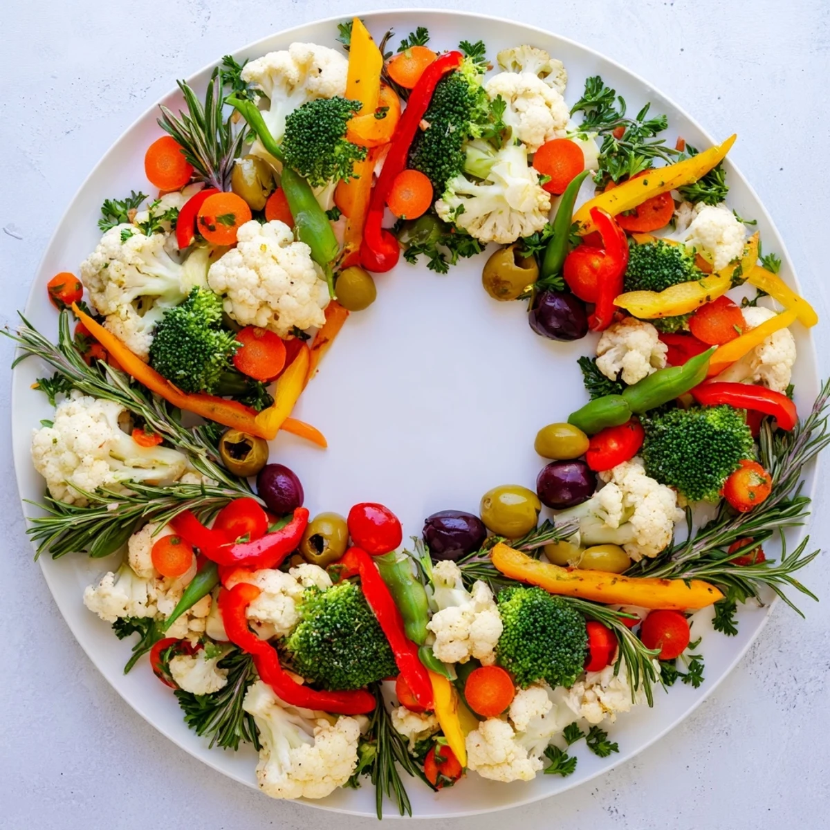 Bunter Gemüsekranz festlich #54