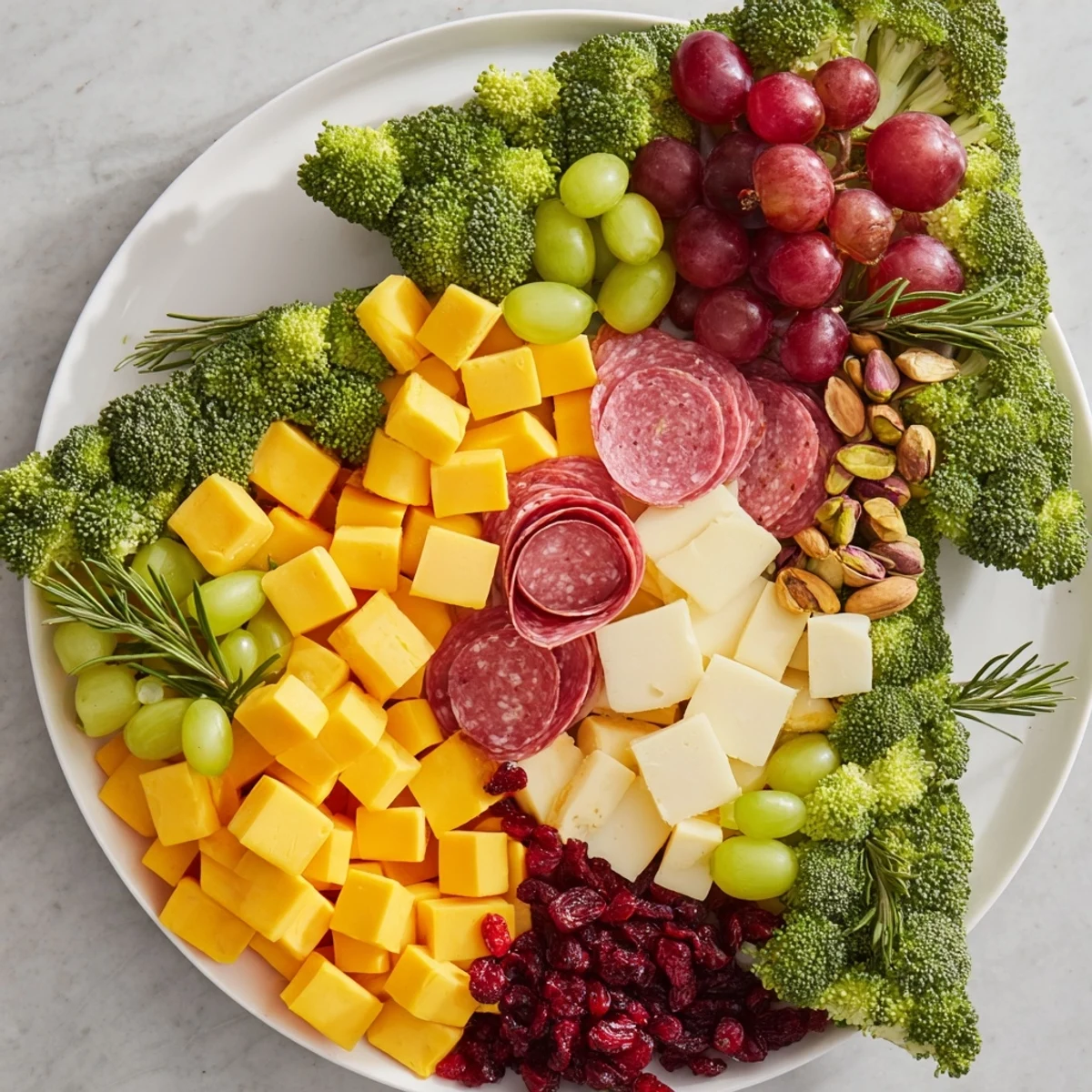 Festlicher Tannenbaum Snack Board