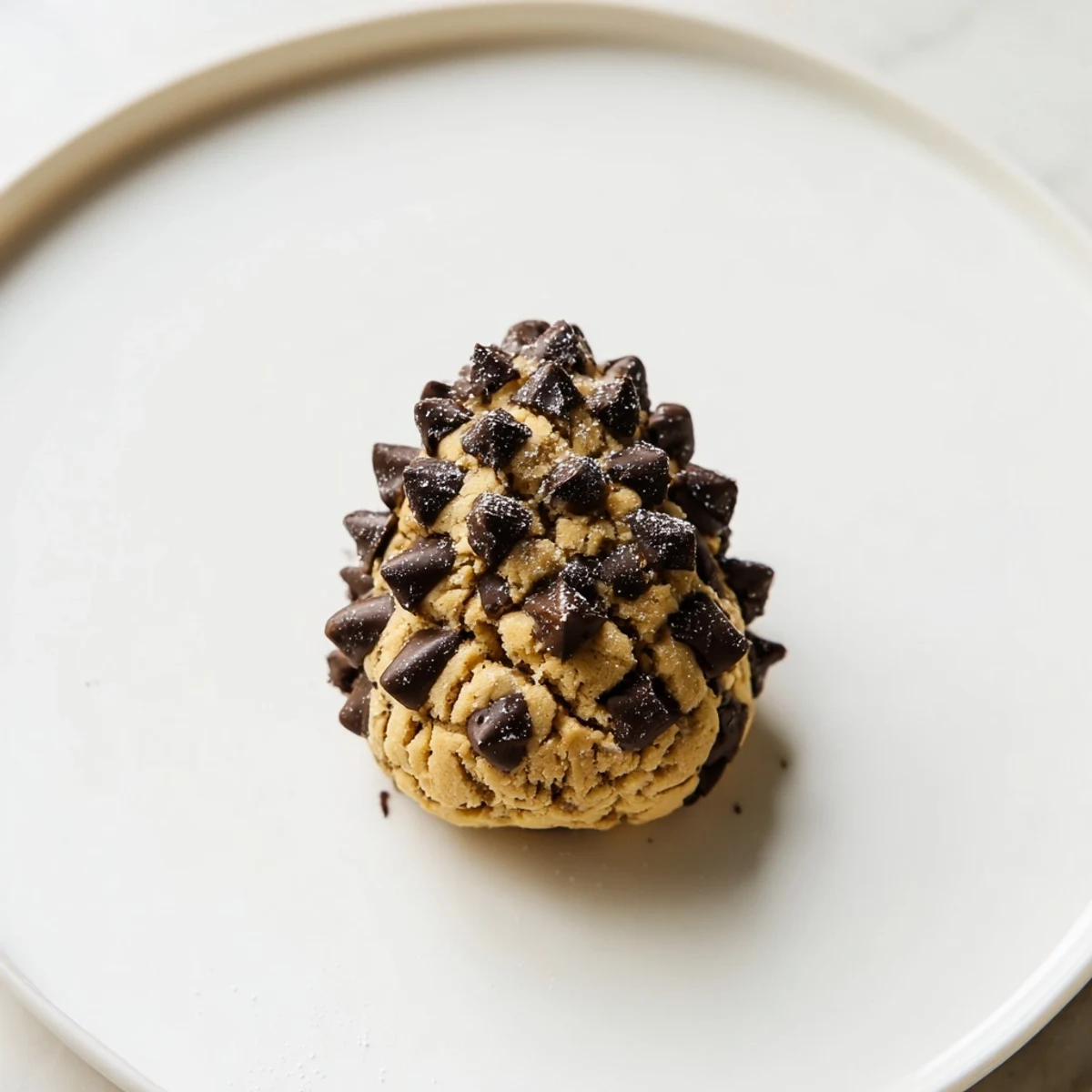 Festive Pinecone Shaped Peanut Butter Cookies, decorated with chocolate sprinkles, make the perfect holiday dessert choice.