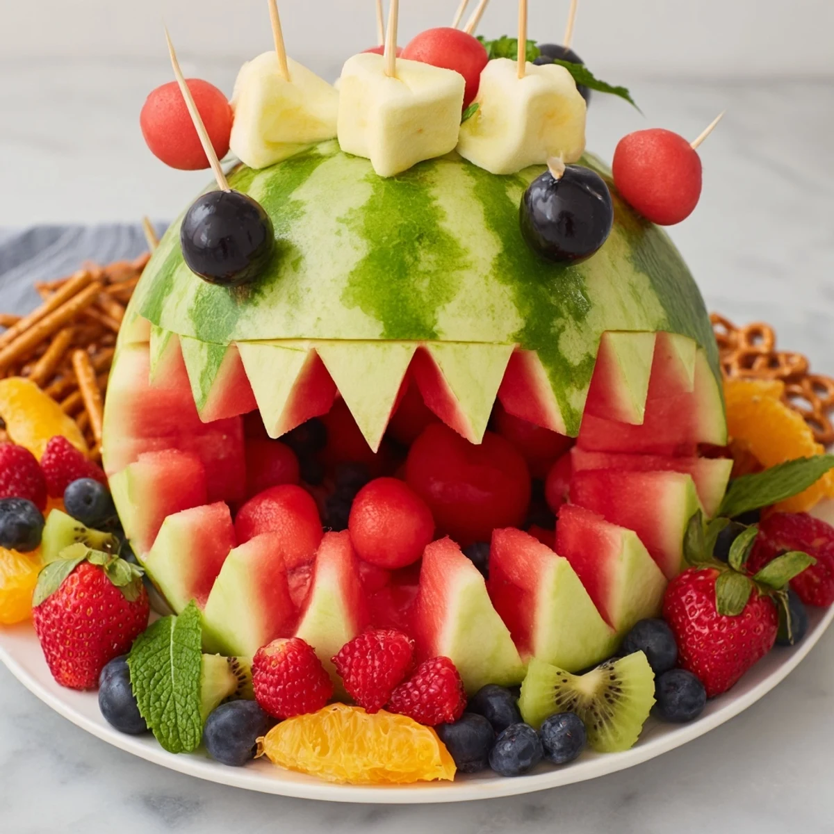 Wassermelone Hai Snack Platte #59