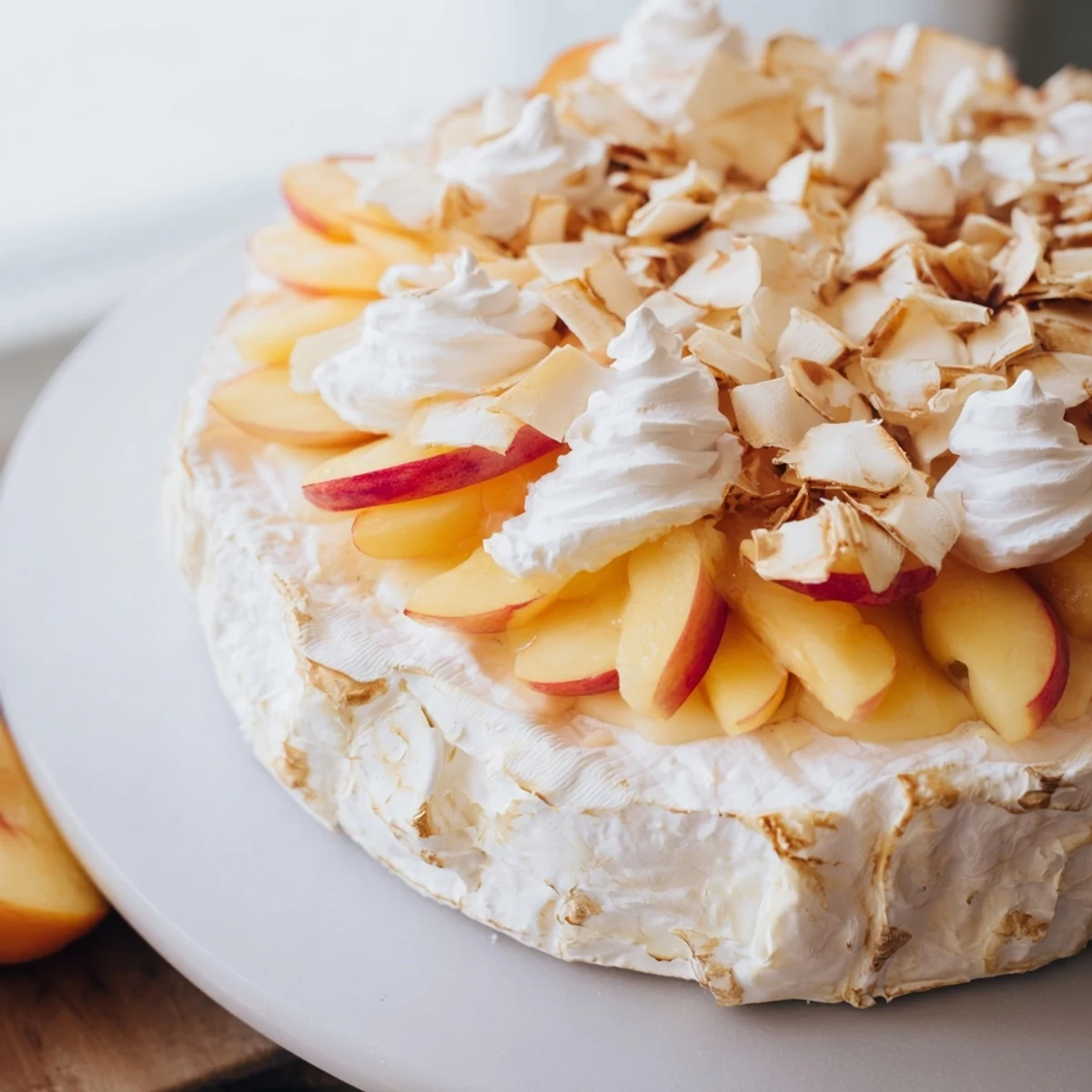 A close-up of The Pearly Gates cheese board shows creamy brie and glistening silver leaf details.