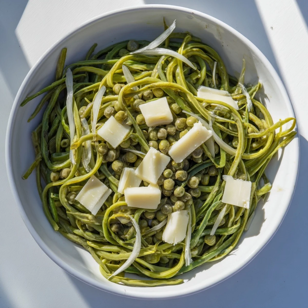 The English Ivy salad: A visually appealing, fresh salad with green beans and cheddar cheese.
