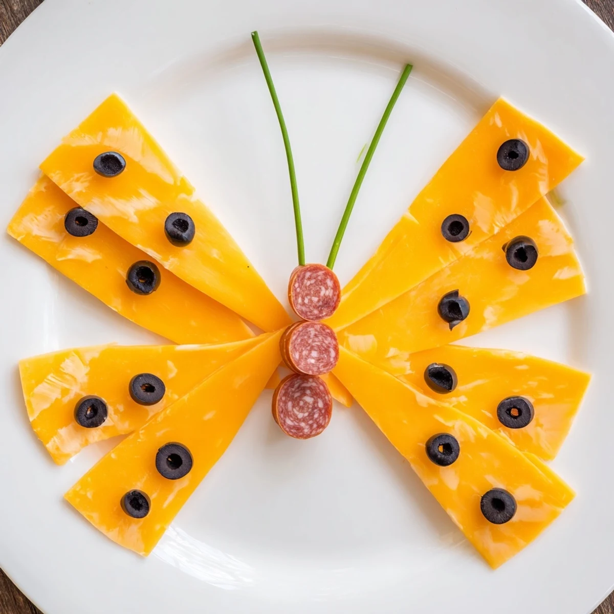 Schmetterlings Käse Salami Snack