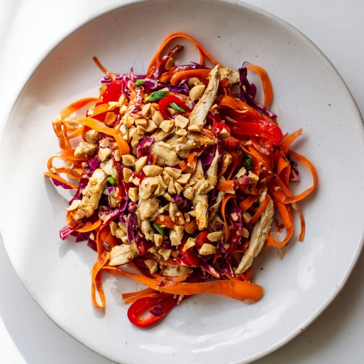 Karotten Huhn Slaw frisch