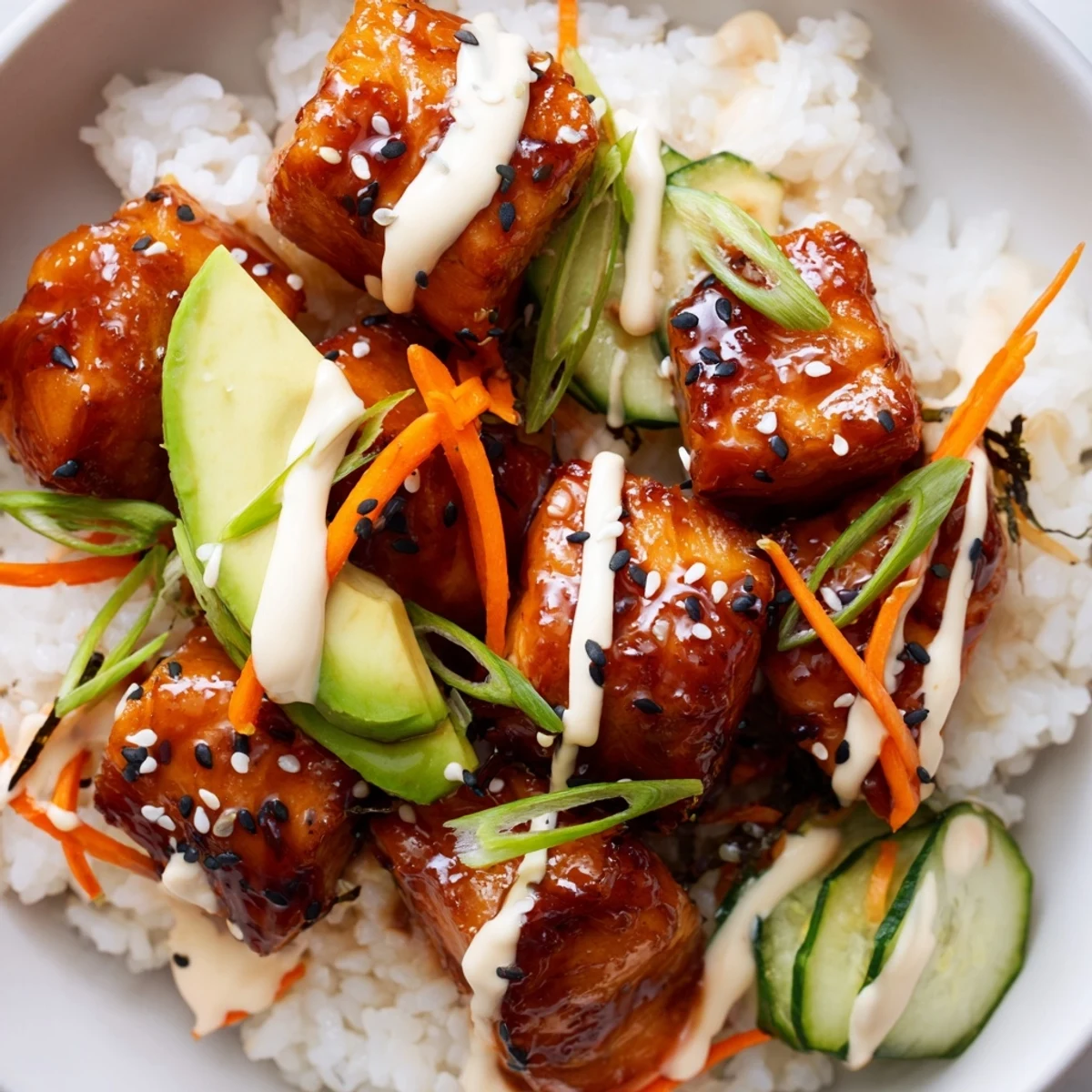 Teriyaki Lachs mit Reis