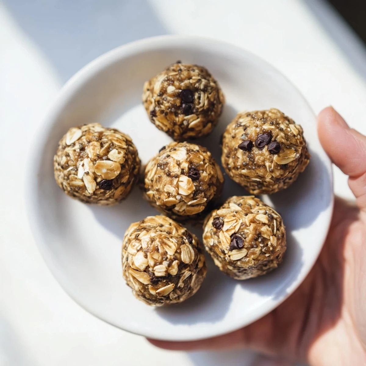 Here are the three ALT texts for the Almond-Chia Energy Bites recipe: