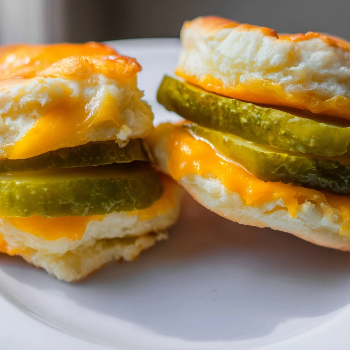 Cheddar Pickle Brot Snack