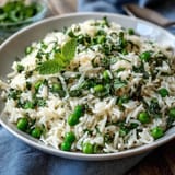 Spring Pea Mint Pilaf