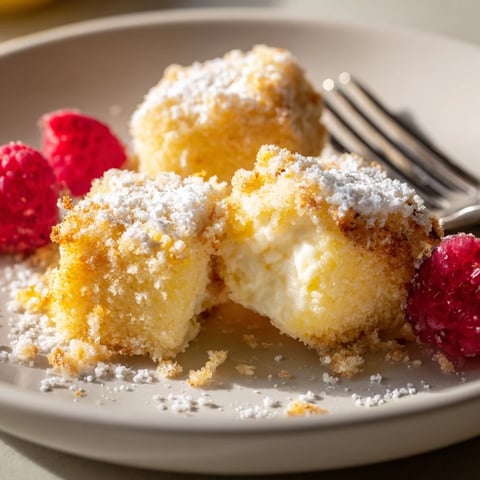 Zarte Quarkkäsekugeln, goldbraun frittiert und perfekt zum Genießen oder Teilen. 