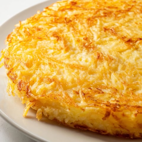 Golden-brown 4-Ingredient Mashed Potato Cakes ready to be served with sour cream, a classic side.