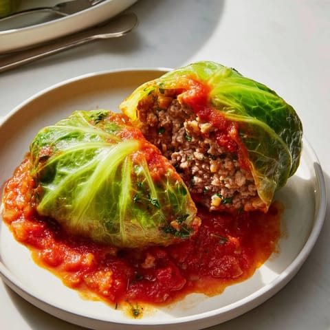 Krautwickel mit Fleischfüllung