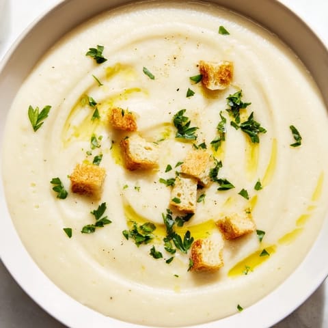 Cremige Knoblauch Kartoffel Suppe #27