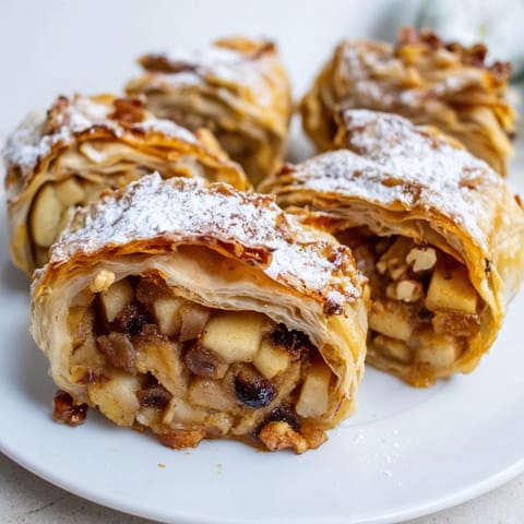 Ofen Apfel Strudel Rolls