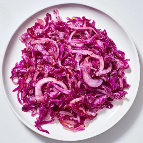 Süß-saurer bayrischer Rotkohl Apfel