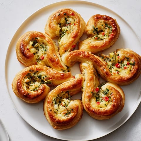 Golden-brown Cercles dHôtes Couronne de Rouleaux, a French appetizer, ready to serve and share at your table.