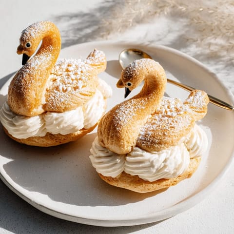 Elegante Schwan Mini Pasteten