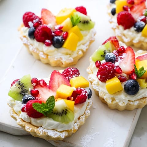 Herzförmige Frucht Tarte