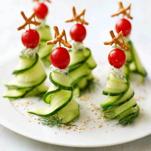 Spiralgurken Weihnachtsbäume festlich #94