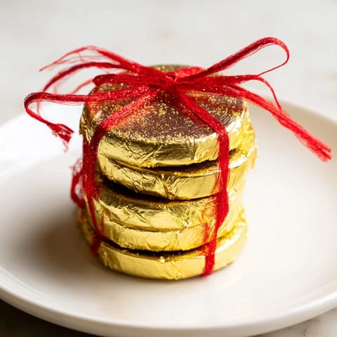 Schokolade Gold Münzstapel Festlich #105