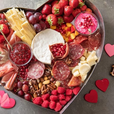 Herz Charcuterie Käse Tafel #117