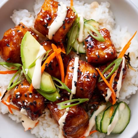 Teriyaki Lachs mit Reis #149