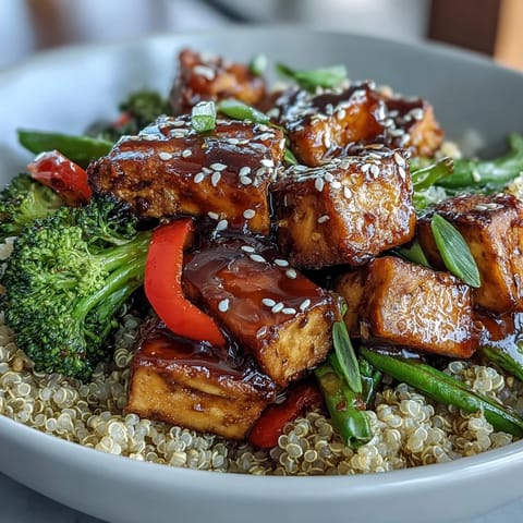 Quinoa Gemüse Teriyaki Bowl #252