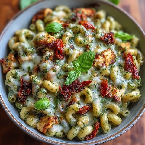 Freshly grated Parmesan and sun-dried tomatoes top this hearty Italian pasta.