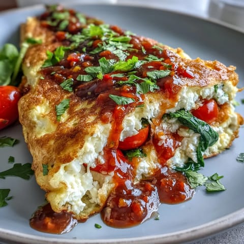 Eiweiß Omelette mit Salsa #304