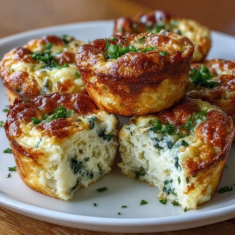 Fluffige Cottage Cheese Egg Bites mit Cottage Cheese und Cheddar für einen proteinreichen Start in den Tag.