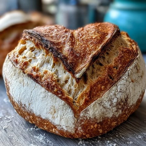 Sauerteig Herz Brot Kunst #331