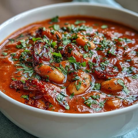 Geroestete Paprika Weiße Bohnen