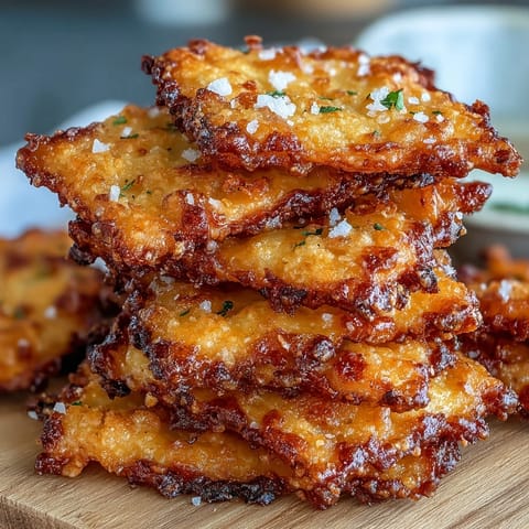 Knusprige, selbstgemachte Knacker mit intensivem Knoblauch-Parmesan-Geschmack, ideal für Snack-Platten oder zwangloses Beisammensein.