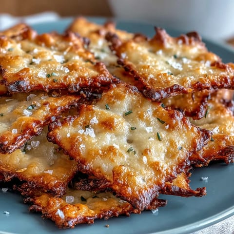 Knusprige Knoblauch Parmesan Cracker