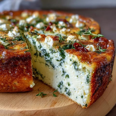 Spinat Feta Frittata Tomaten