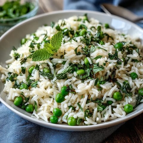 Spring Pea Mint Pilaf