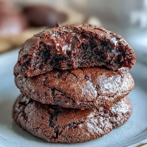 Brownie Mix Kekse fudgy