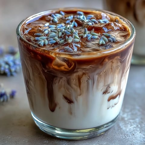 Lavendel Hafermilch Latte