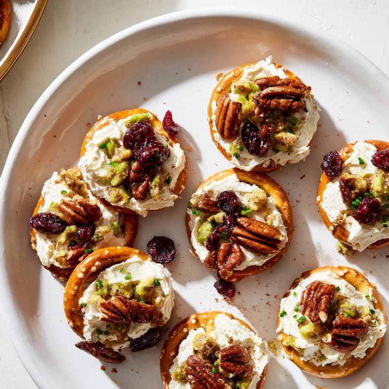 Festive close-up: Rocket Fuel New Years Eve Treats, bite-sized delights with cranberries, perfect for a party.