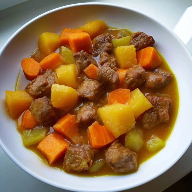 *   Hearty and colorful Sweet Lamb Platter for Baby, a gently seasoned lamb stew ready to serve.