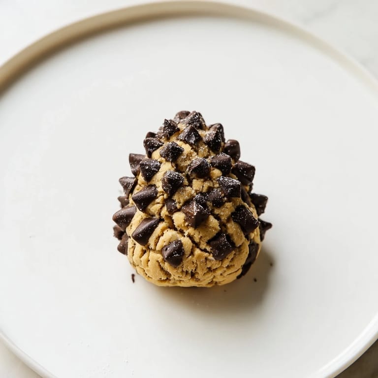 Festive Pinecone Shaped Peanut Butter Cookies, decorated with chocolate sprinkles, make the perfect holiday dessert choice.