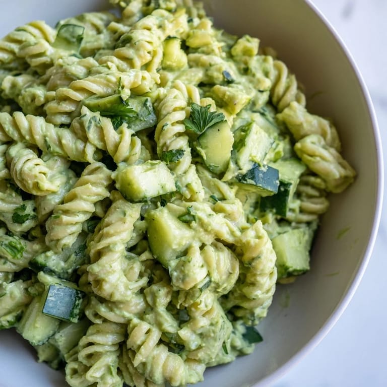 Enjoy this refreshing Green Goddess Pasta Salad, perfect for a light lunch or summer potluck gathering.