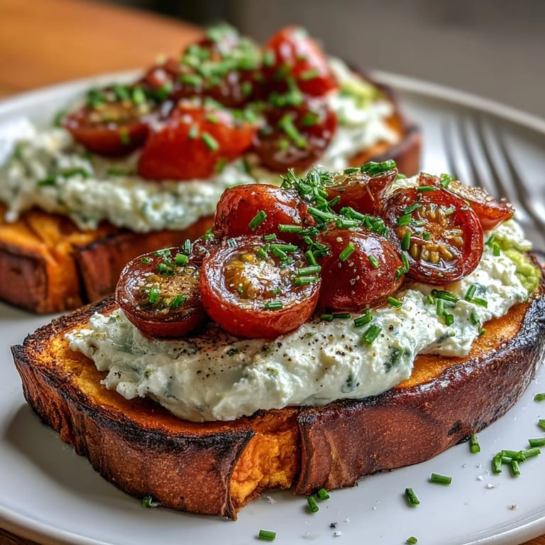 Gesundes, glutenfreies Süßkartoffel-Toast mit Erdnussbutter, Bananenscheiben und Knuspergranola zum Frühstück