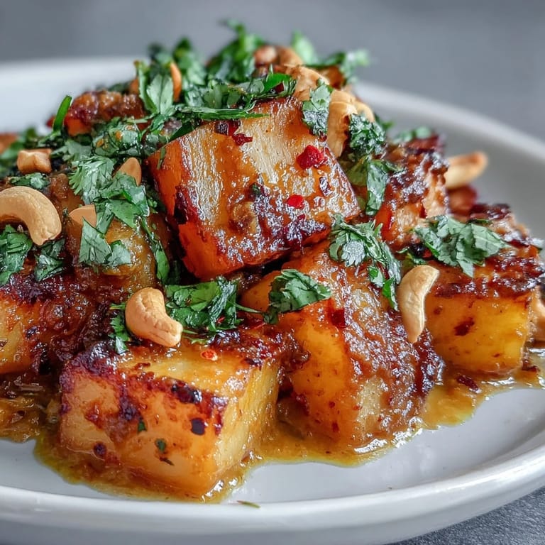 Würziges Curried Celeriac im Topf, dampfend und aromatisch für den US-Herbst.