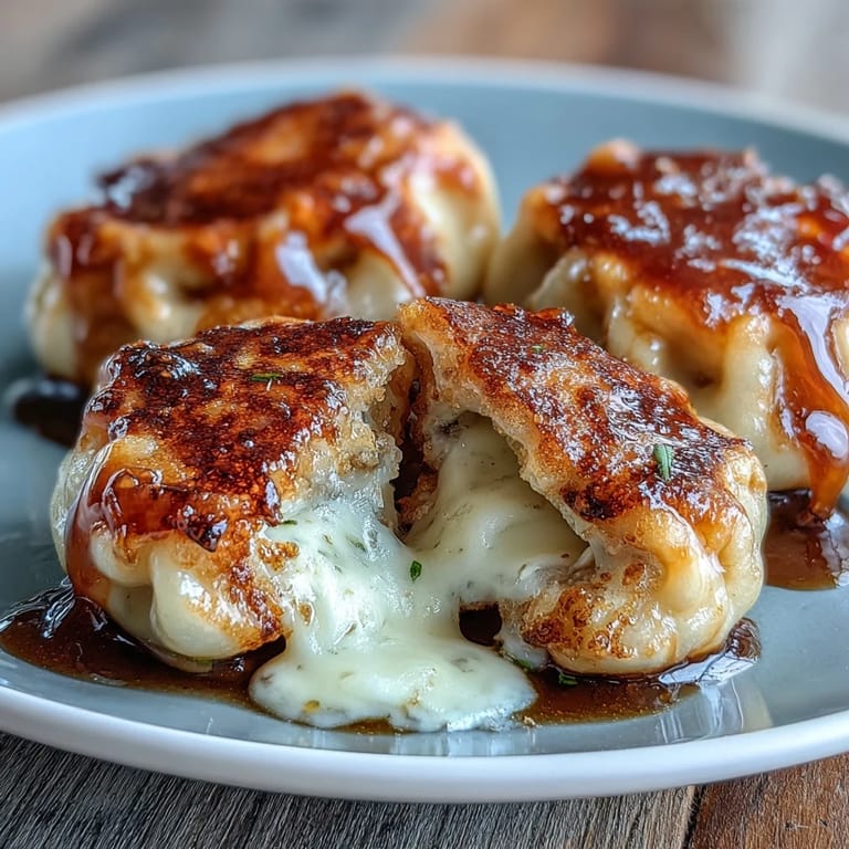 Leckerer japanischer Snack: Chīzu Imomochi, warm serviert mit goldenem Rand und zähem Biss.
