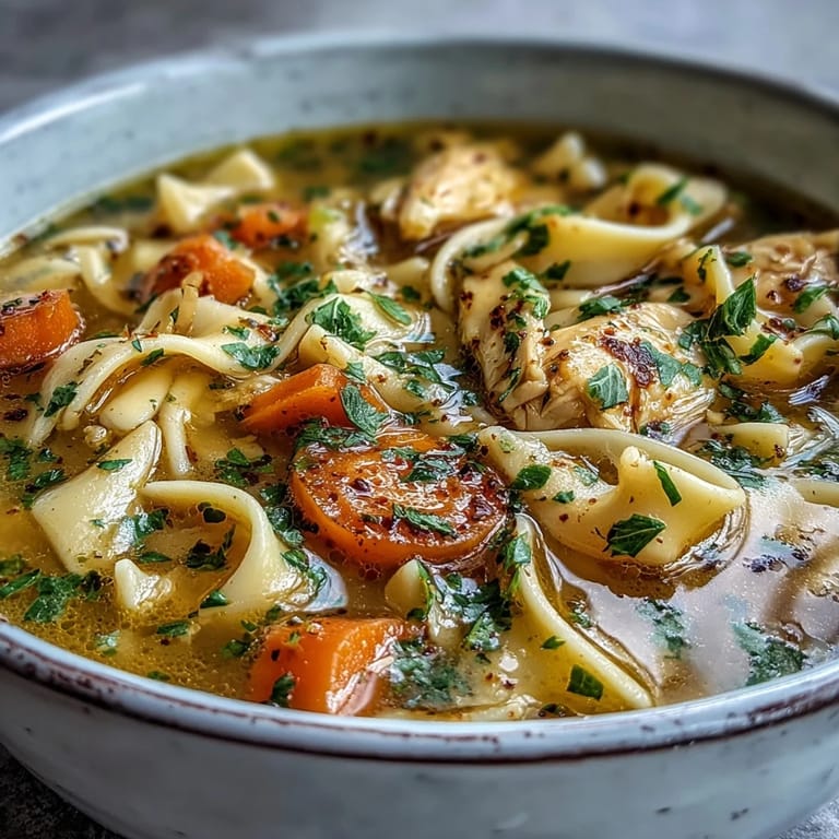 Cremige Ginger Turmeric Chicken Soup mit Hähnchenstückchen und Kokosmilch