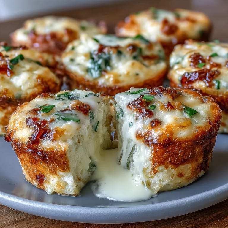 Köstliche Ei-Bissen mit cremigem Cottage Cheese, Paprika und Spinat, goldbraun gebacken und ideal für die Mahlzeiten-Vorbereitung.
