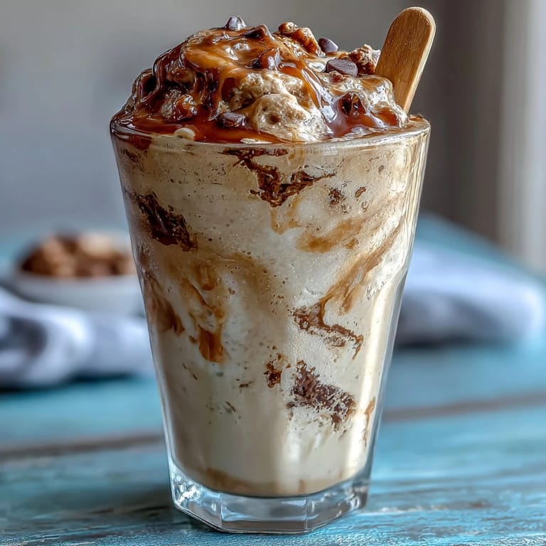 Erfrischende Vanille-Bohnen-Frappuccino-Fudge-Pops mit reichhaltiger Schokoladenganache und Kaffeearoma.