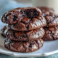 Hier sind drei einzigartige, SEO-optimierte ALT-Texte für ein Rezeptfoto von Brownie-Mix-Keksen, angepasst für US-amerikanische Food-Blogging-Zielgruppen: